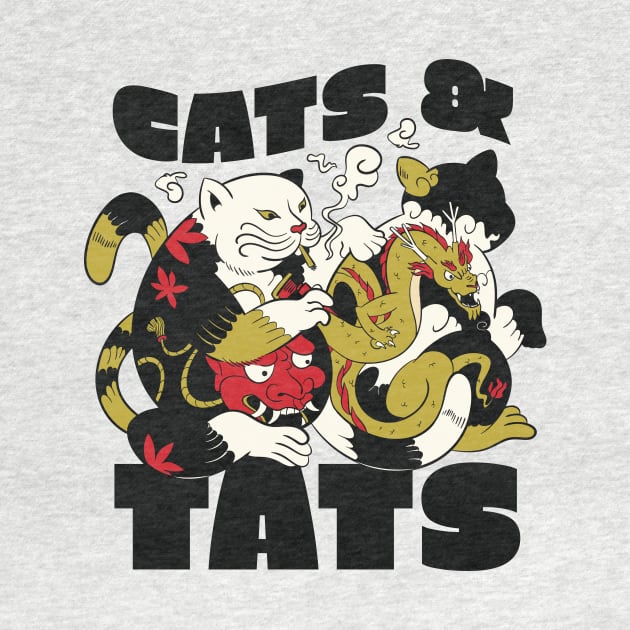 Cats And Tats P R t shirt by LindenDesigns